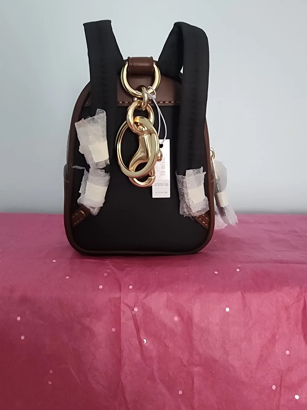 Coach Mini Backpack in Signature Brown